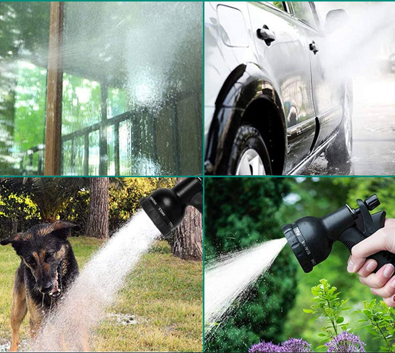 Expandable Garden Hose with Spray Nozzle Flexible Water Pipe