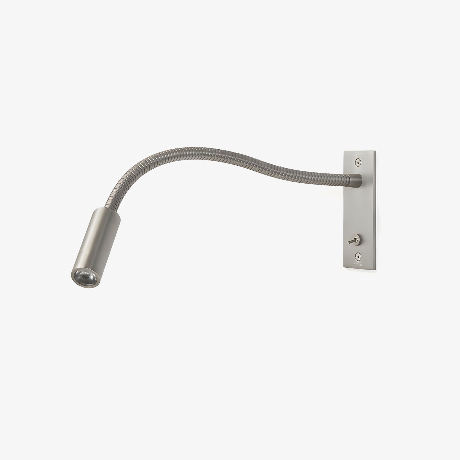 Adjustable Gooseneck Metal Wall Lamp with Cylindrical Head