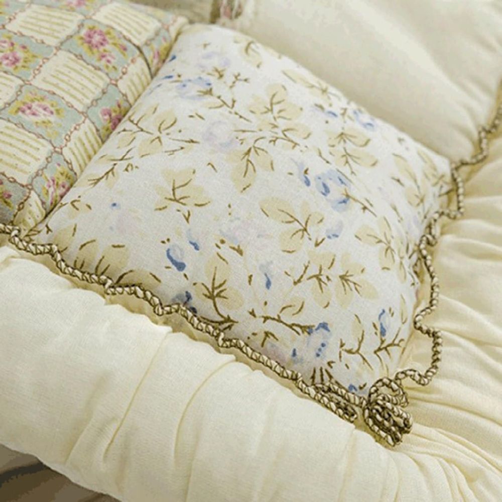 Floral Bloom Quilted Couch Cover