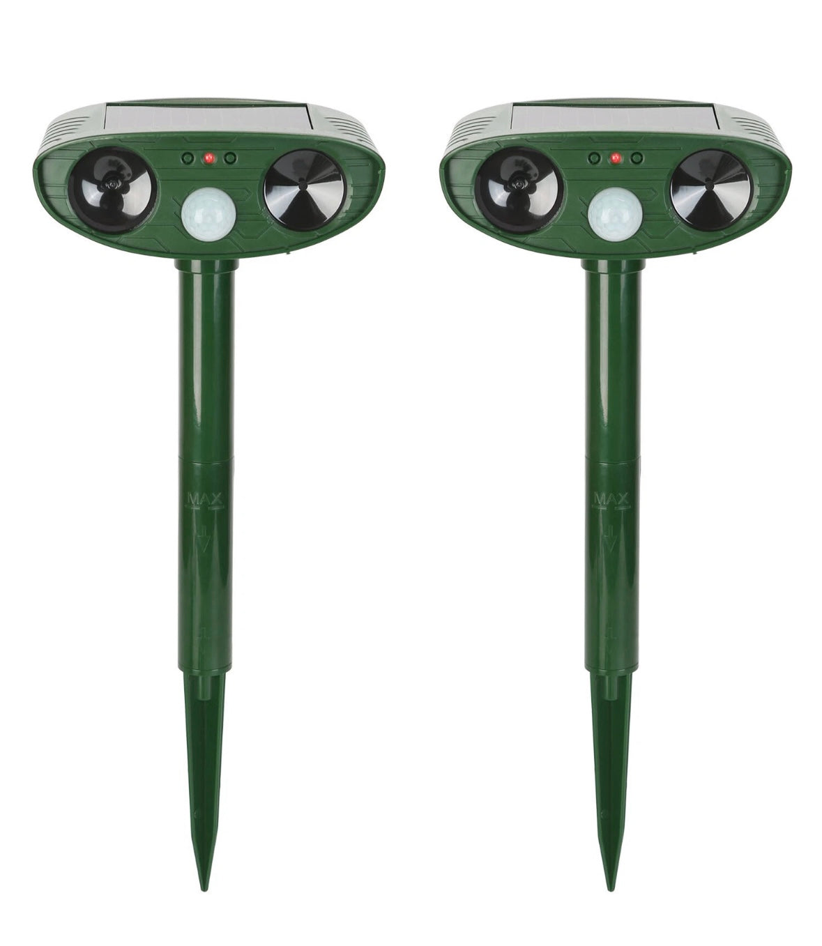 Outdoor Solar Ultrasonic Repeller for Animals with Sensor Light