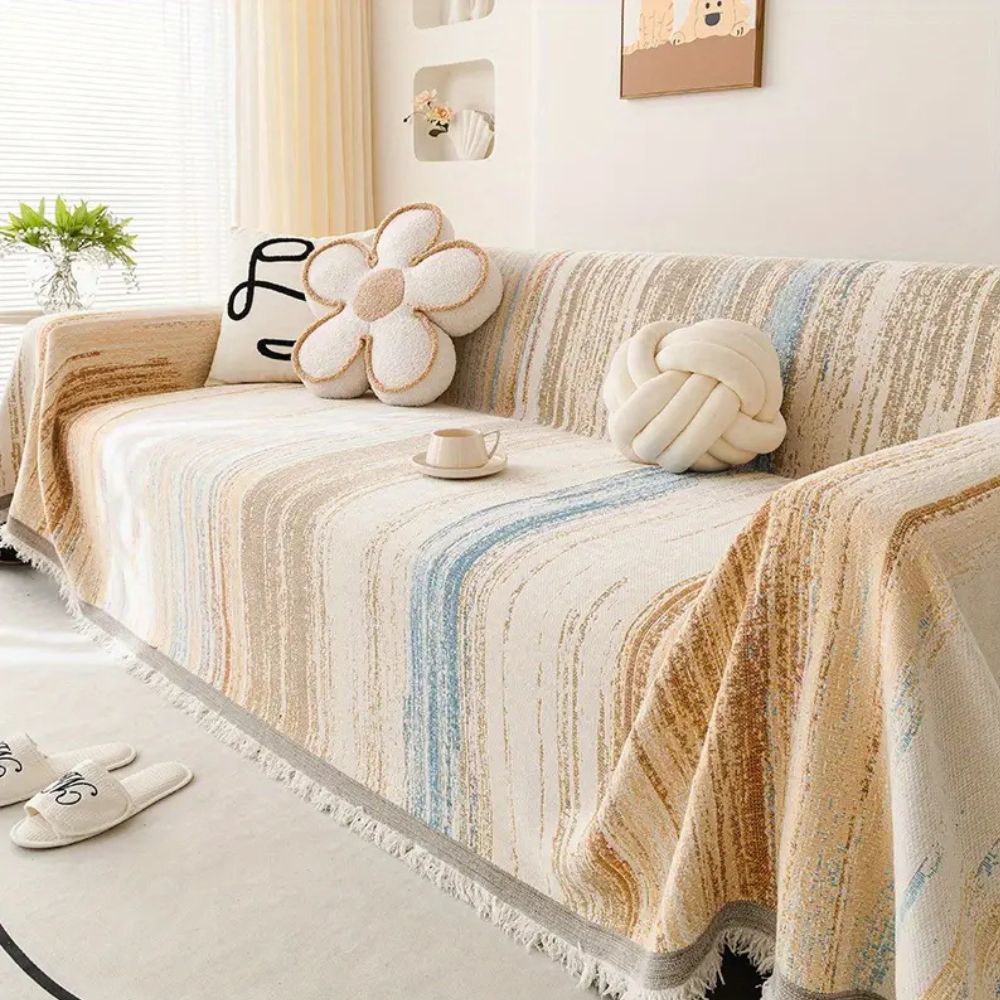 Serene Stripes Couch Cover