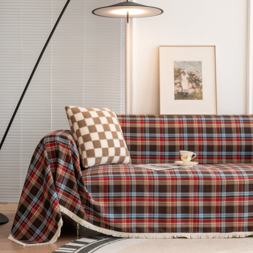 Hearthline Cottage Plaid Couch Cover