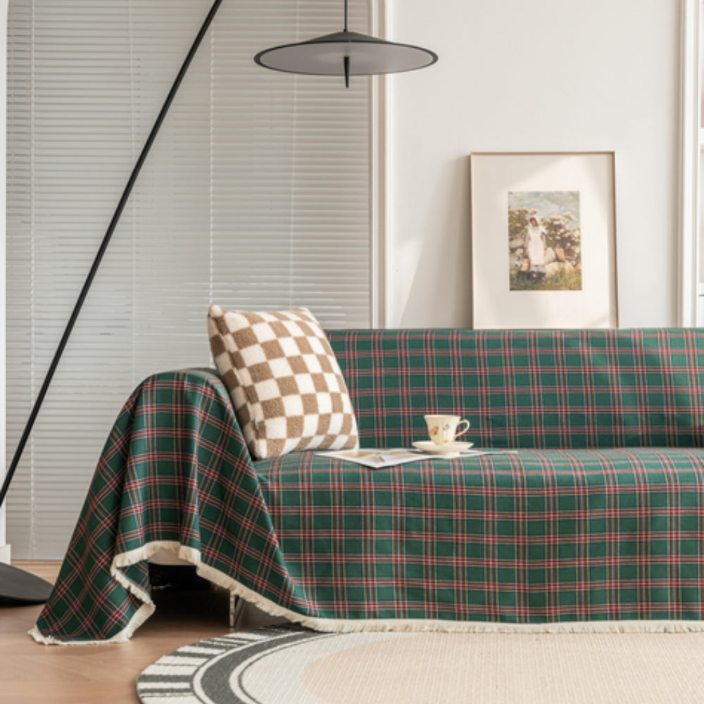 Hearthline Cottage Plaid Couch Cover