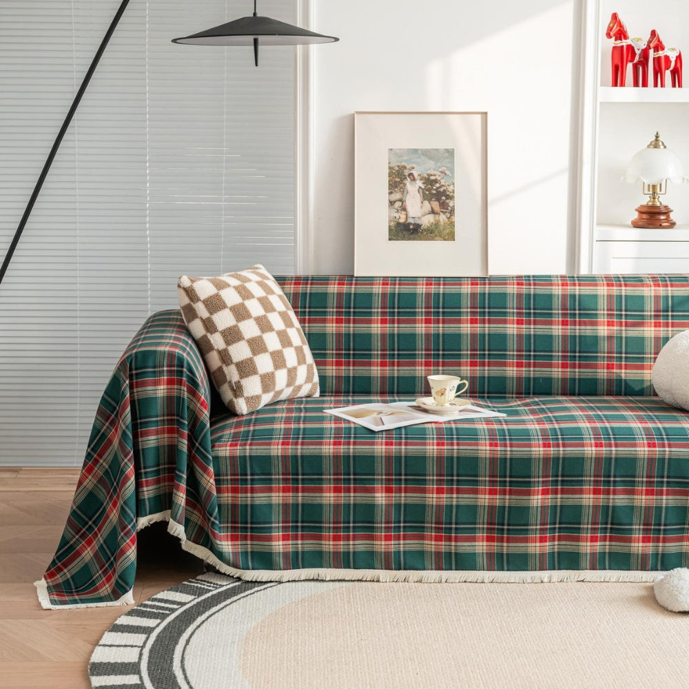 Hearthline Cottage Plaid Couch Cover