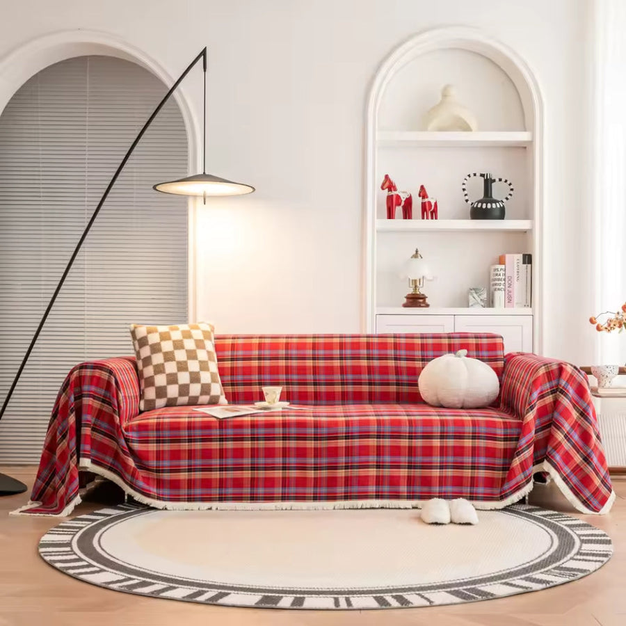 Hearthline Cottage Plaid Couch Cover