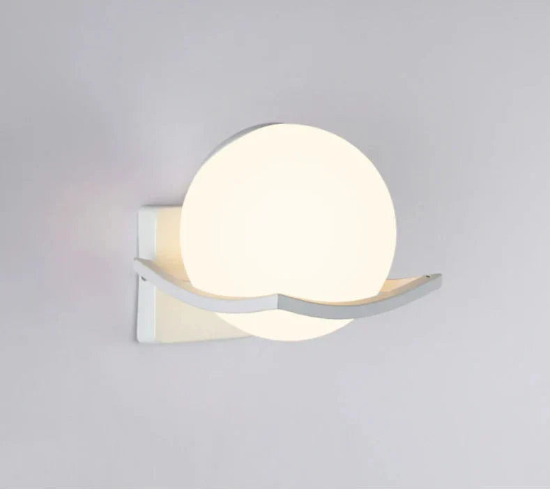 Makar Wall Light | Modern European Glass Globe Sconce