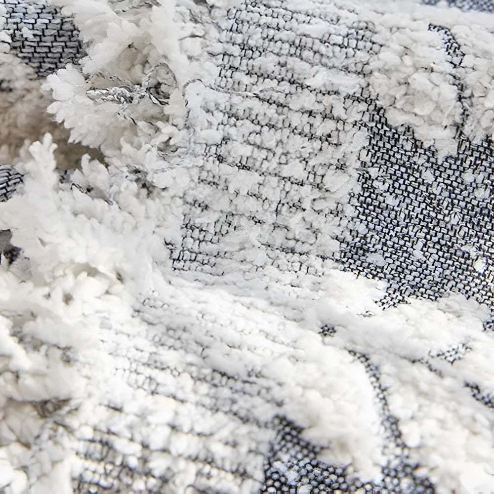 Leaf Fringed Lace Couch Cover