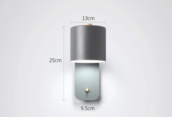 Lumivex - Cylindrical LED Indoor Wall Light With Switch