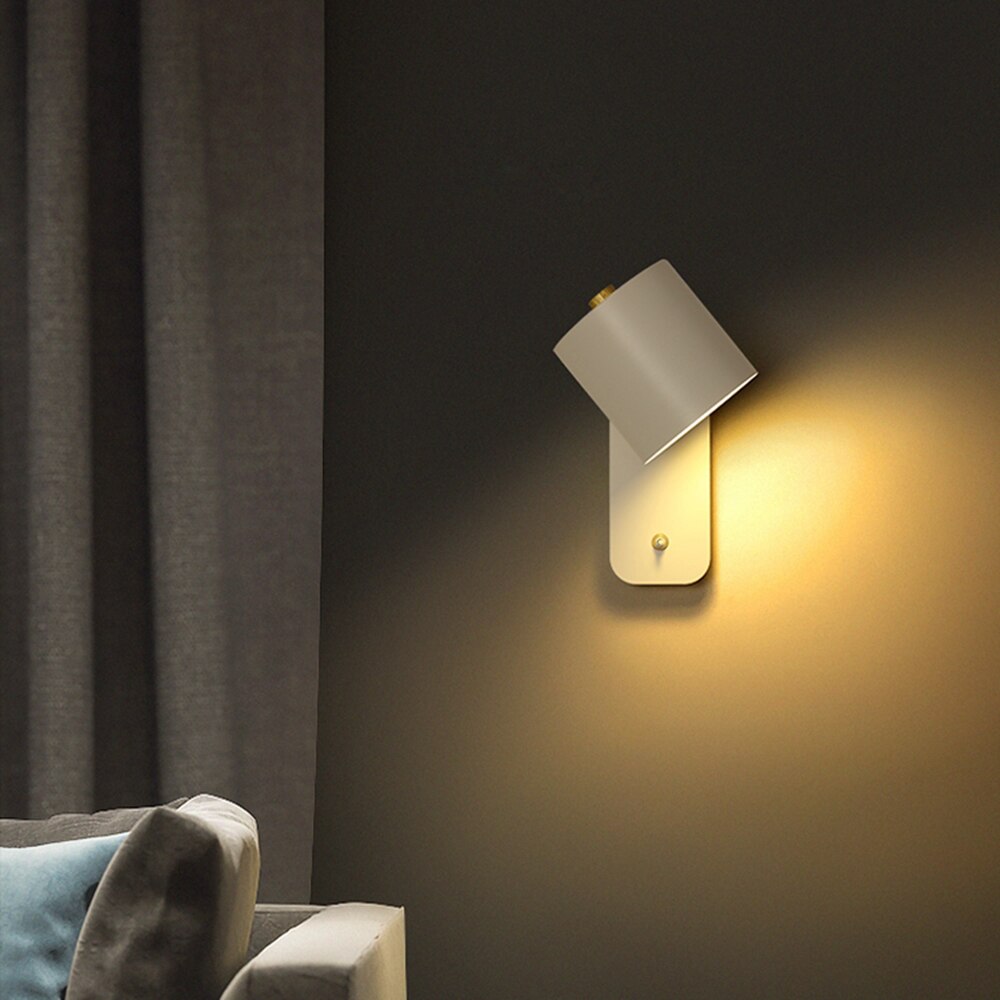 Lumivex - Cylindrical LED Indoor Wall Light With Switch