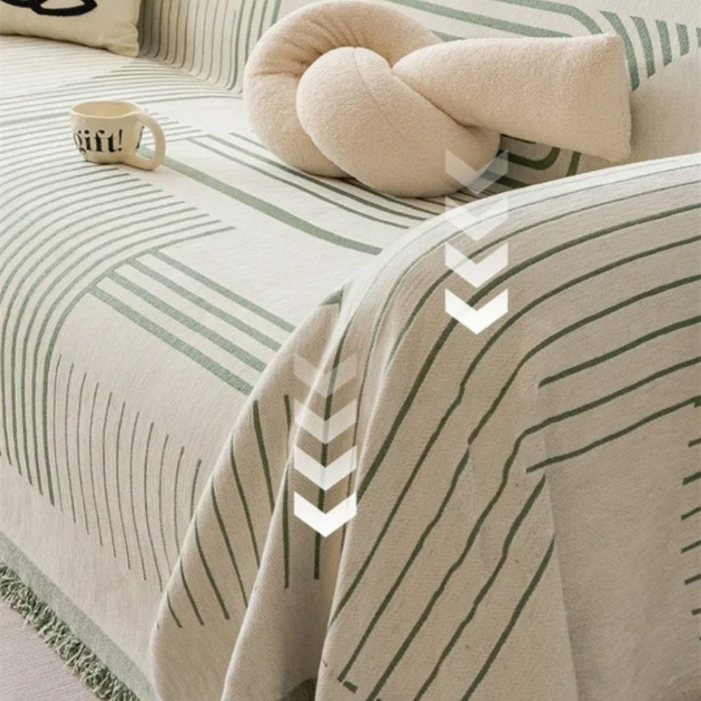 Luxurious Snowflake Chenille Couch Cover