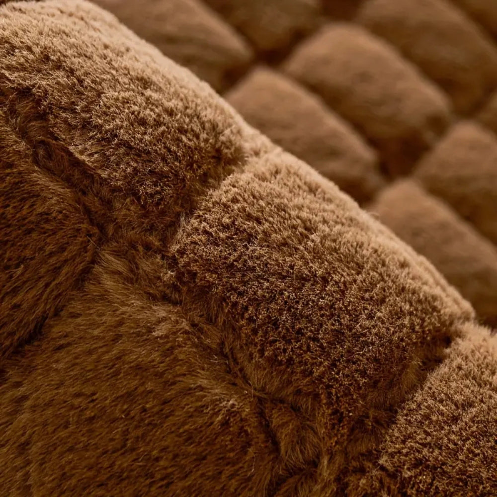 Luxury Plush Diamond Stitched Couch Cover