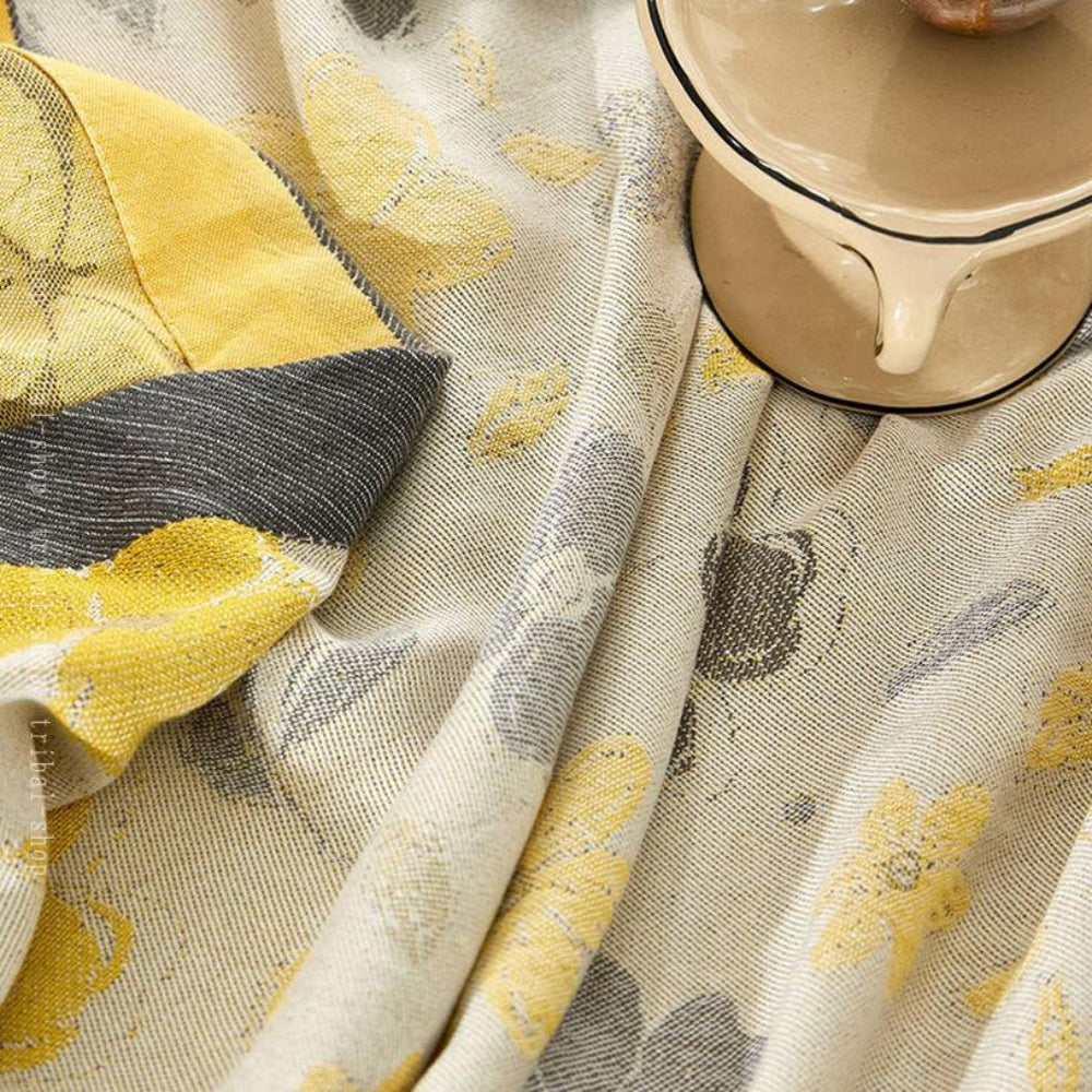 Maple Leaves Bamboo Luxe Cooling Blanket