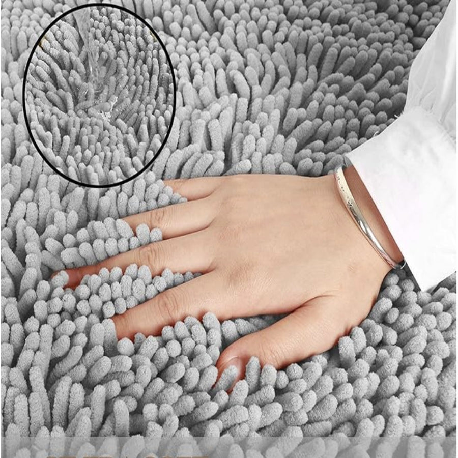 Mavi Soft Chenille Bath Mat