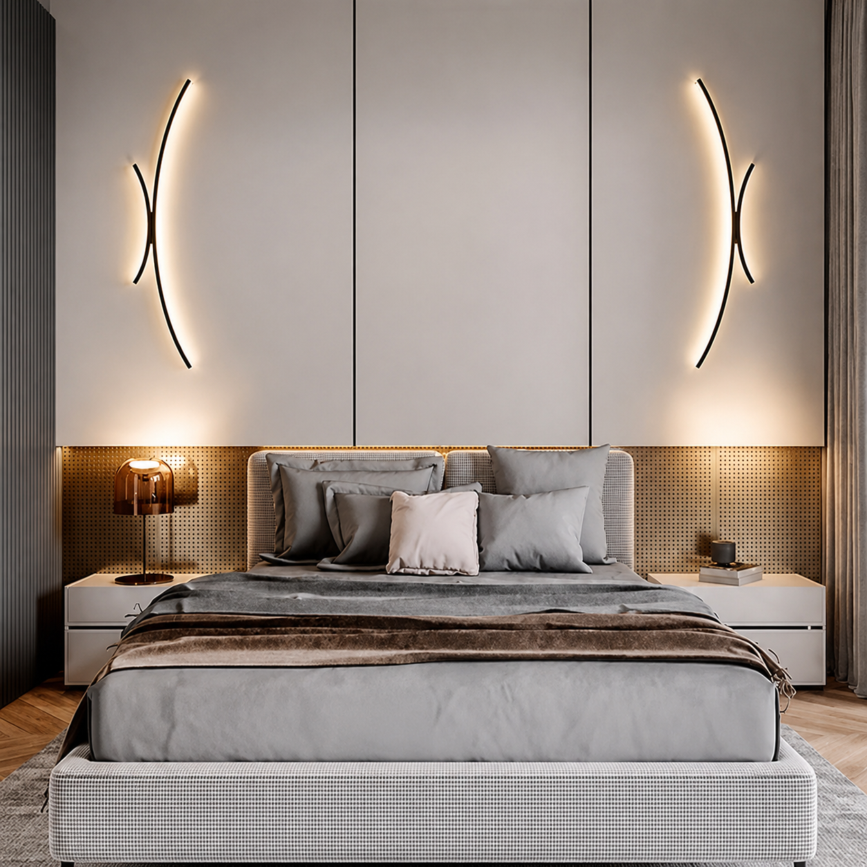 Modern LED Wall Light | Linear Wall Sconce for Bathroom, Living Room & Dining Spaces