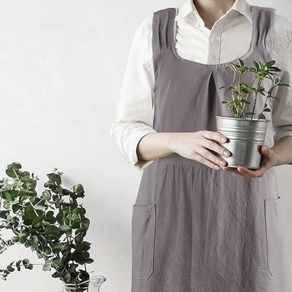 Cross‑Back Apron Dress Korean‑Inspired Minimalist Style