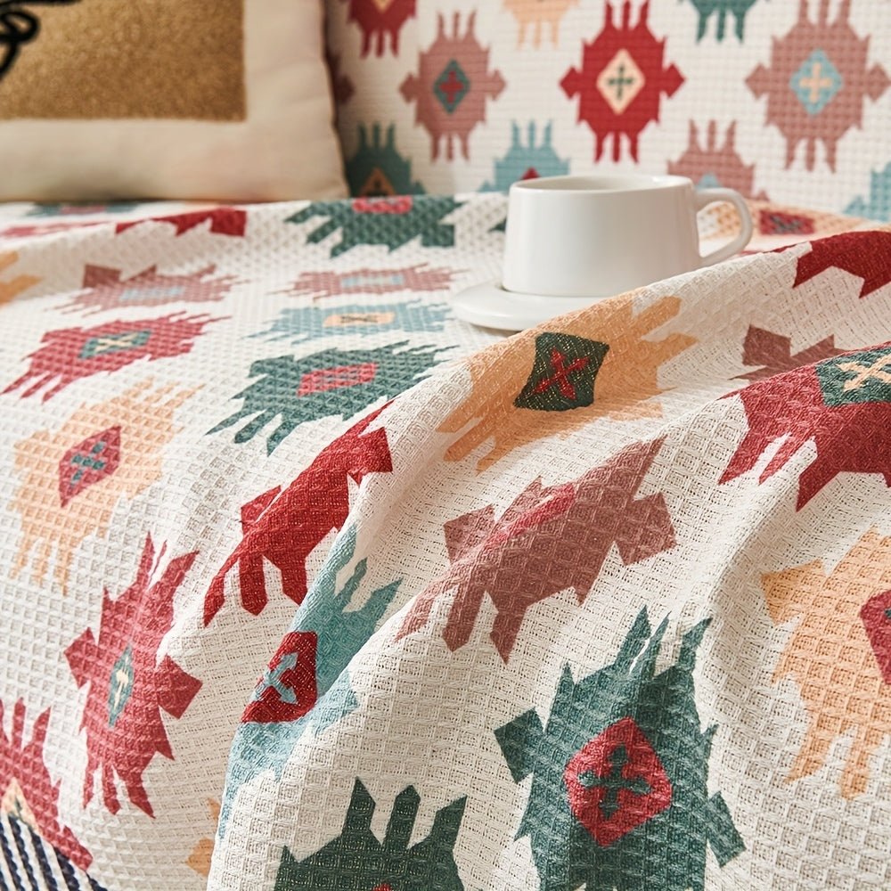 Nomad Charm Geometric Couch Throw Cover