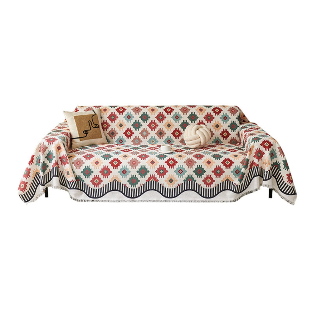 Nomad Charm Geometric Couch Throw Cover