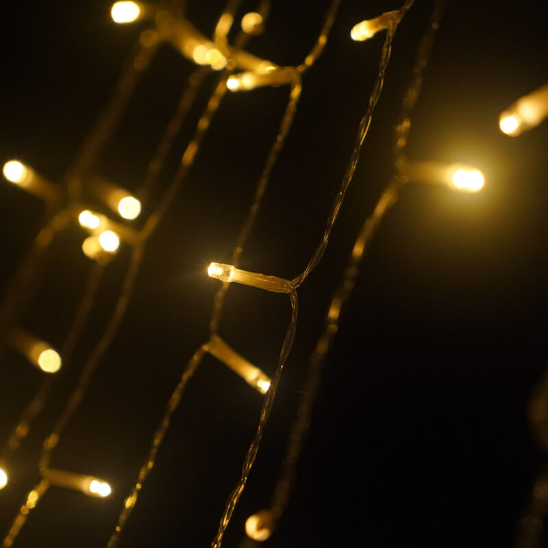 Star Top String Solar Lights with Hanging LED Light Strands