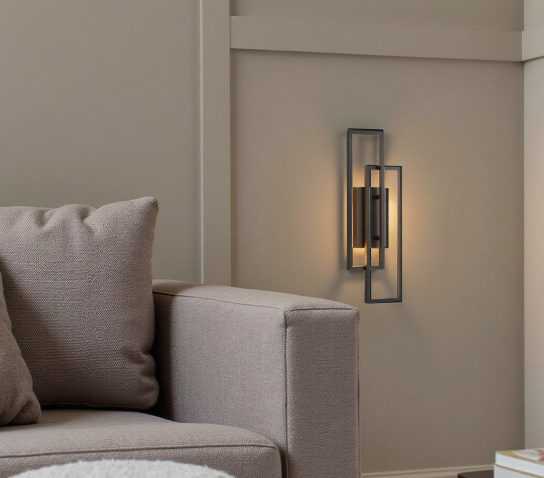Wall Mounted LED Light With Double Rectangle Frame