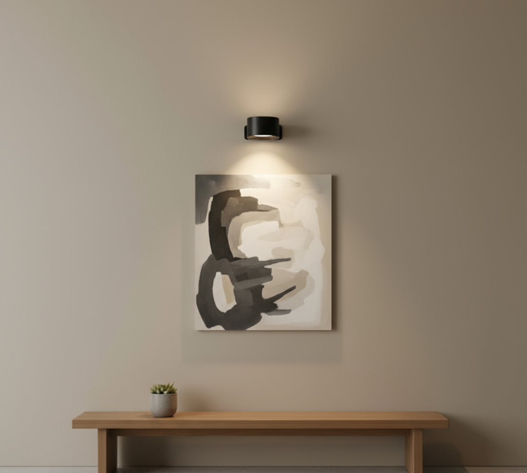 Wall Mounted LED Light With Compact Round Shape