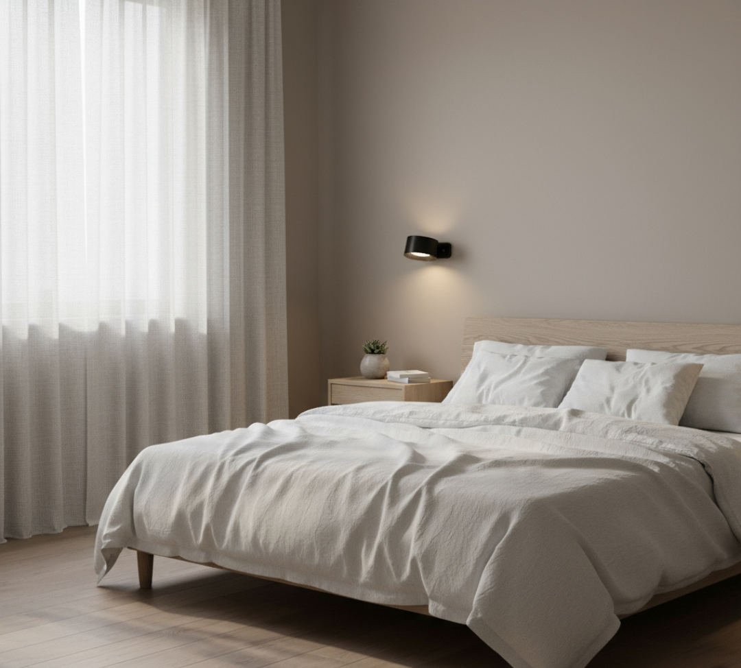 Wall Mounted LED Light With Compact Round Shape