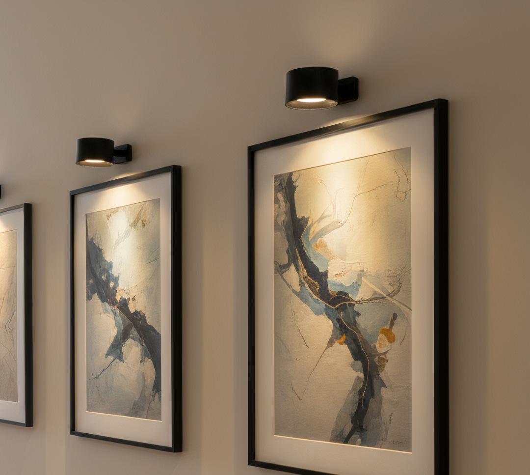 Wall Mounted LED Light With Compact Round Shape