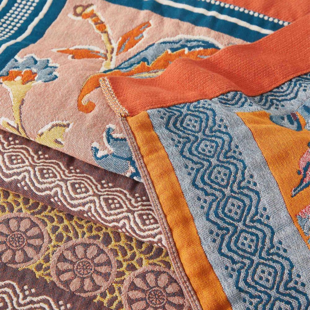 Nordic Sunburst Cotton Blanket