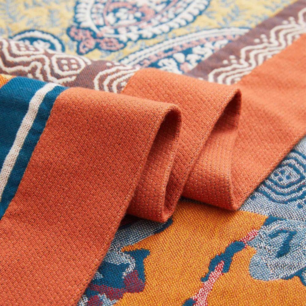 Nordic Sunburst Cotton Blanket