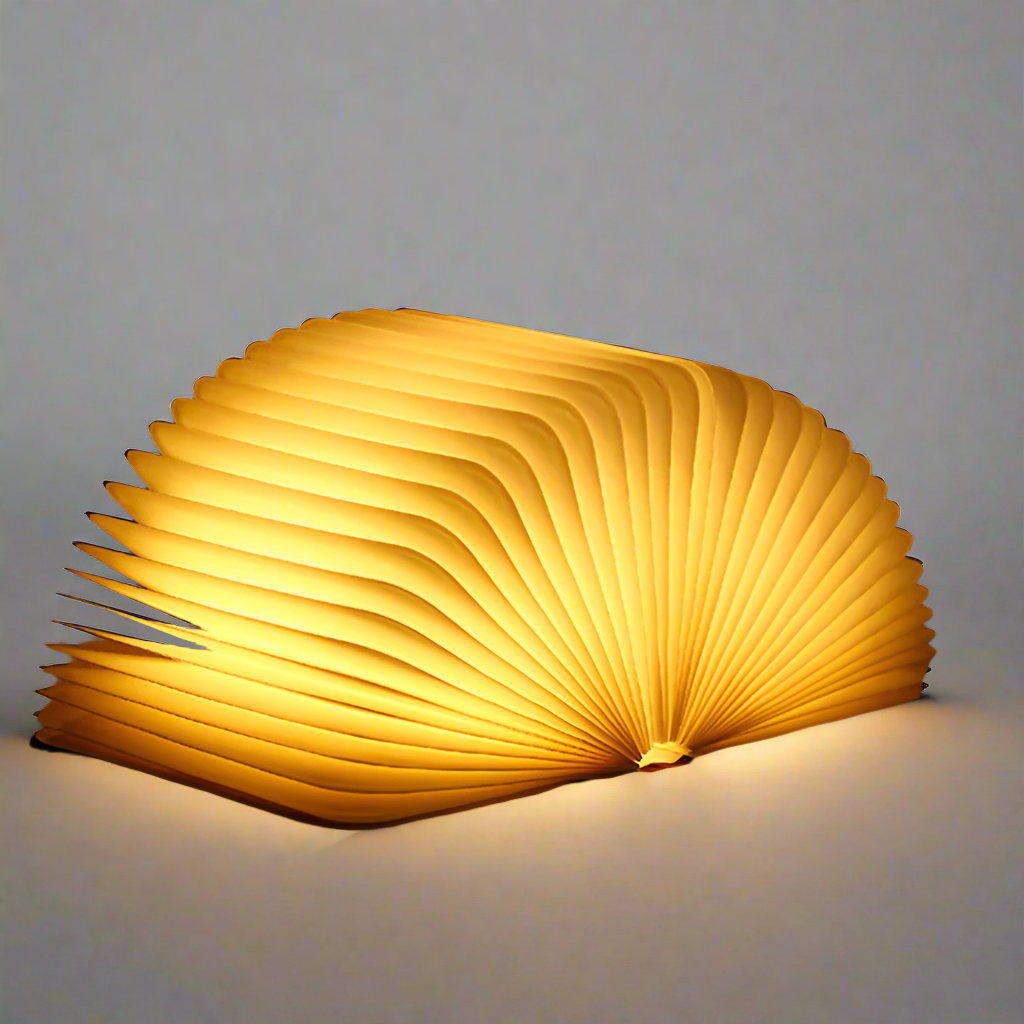 Folding Book LED Table Lamp with Warm Ambient Light