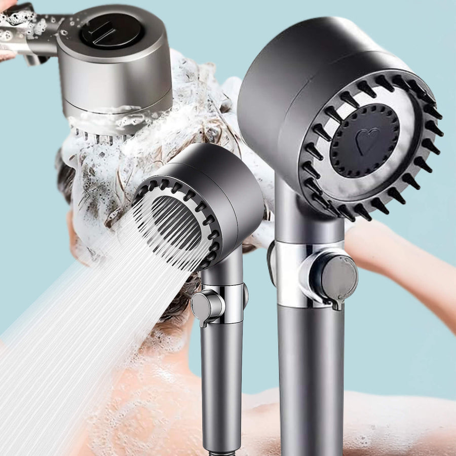 Turbo Boost Shower Head with 9‑Layer Filtration System