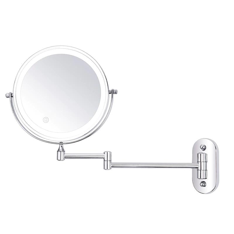 Rechargeable LED Magnifying Makeup Mirror with Adjustable Light