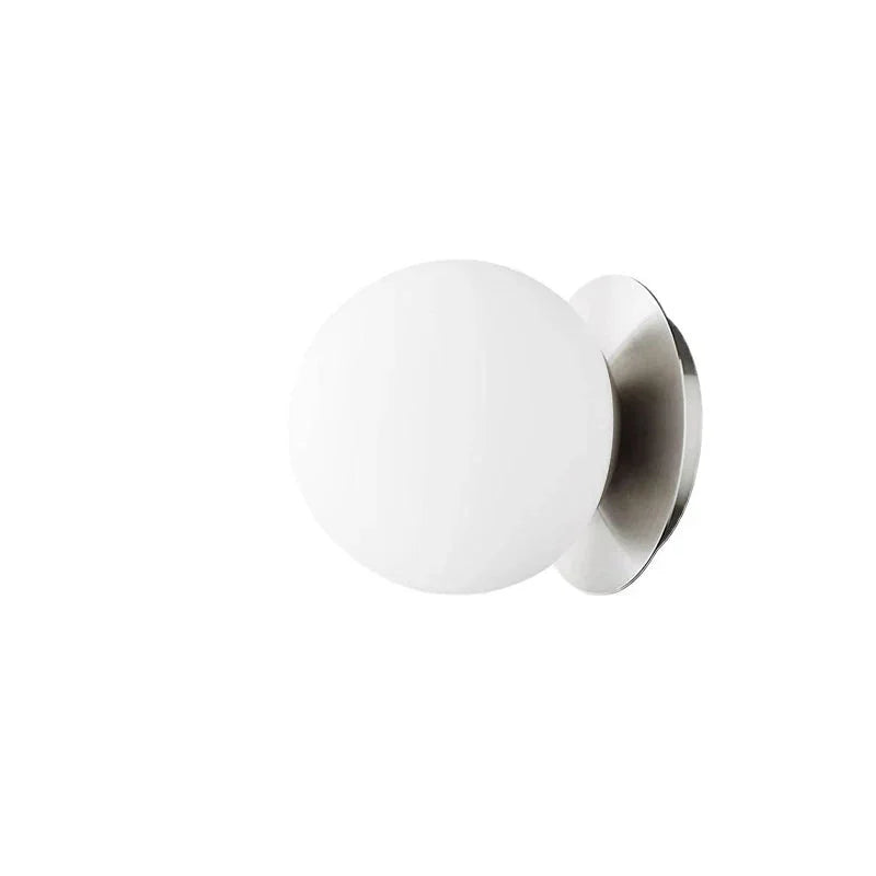 Nordic Globe Glass Wall Lamp | Minimalist Modern Bathroom & Bedroom Light