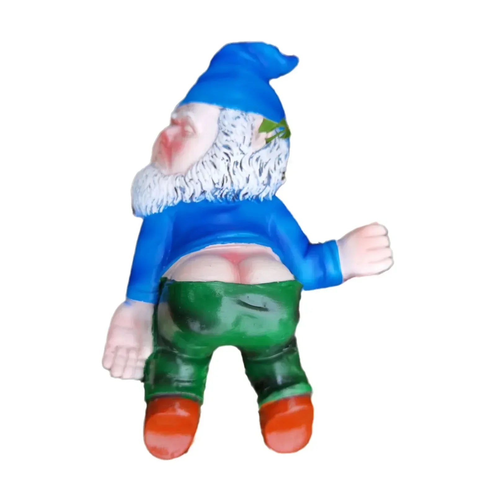 Lying Garden Gnome Statue with Hat and Bottle