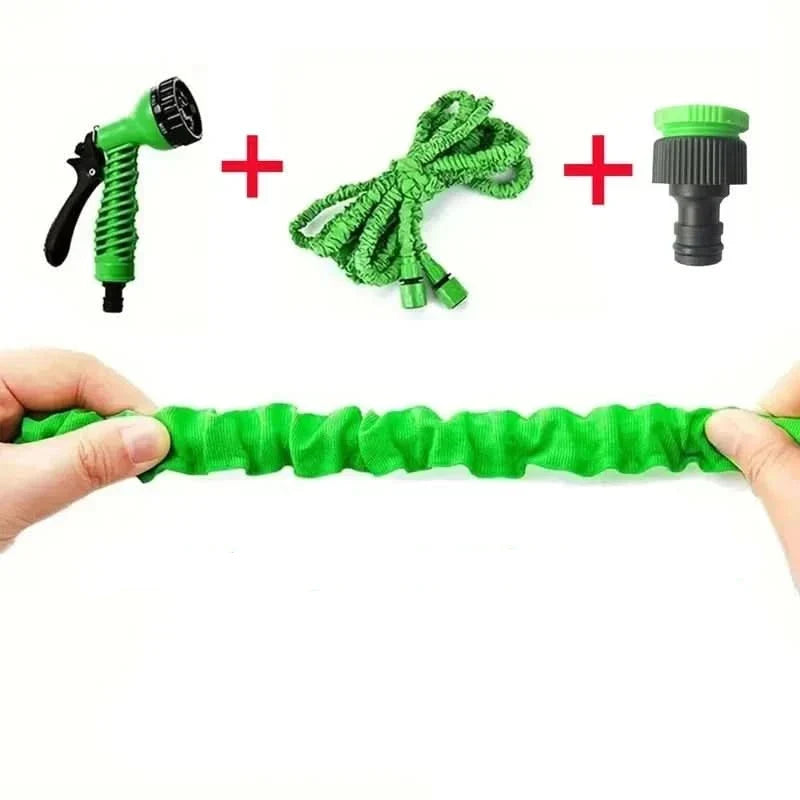 Flexible Garden Hose Pipe with Multi Spray Nozzle Tool