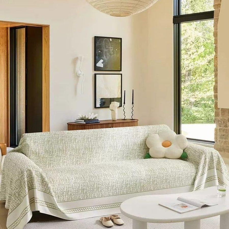 Sahara Sketch Chenille Couch Cover