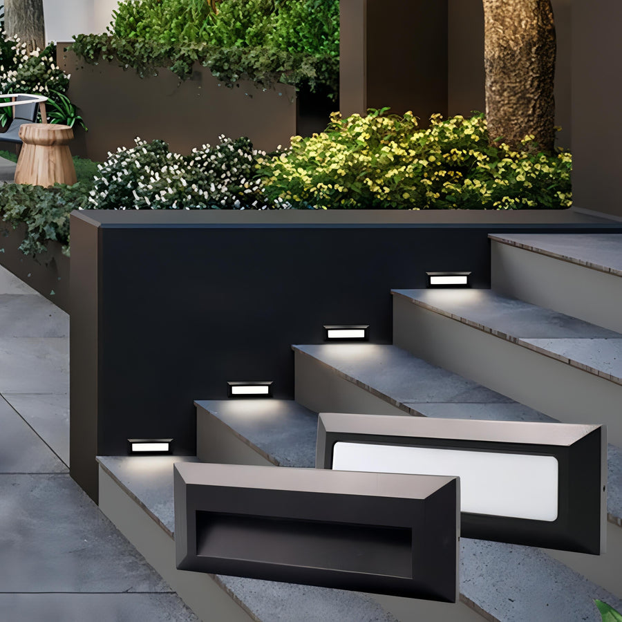 Outdoor LED Step Light Rectangular Wall Mounted Light Fixture