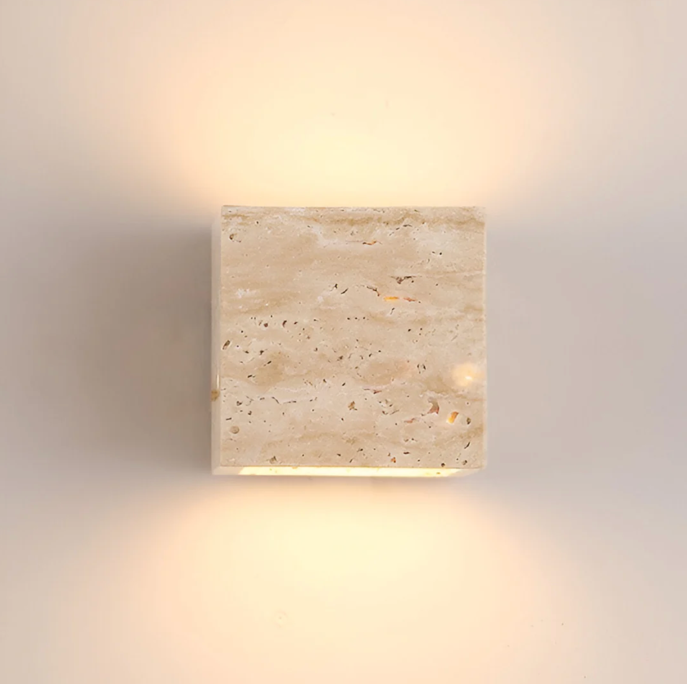 Travertine Wall Light Natural Stone Modern Minimalist Sconce