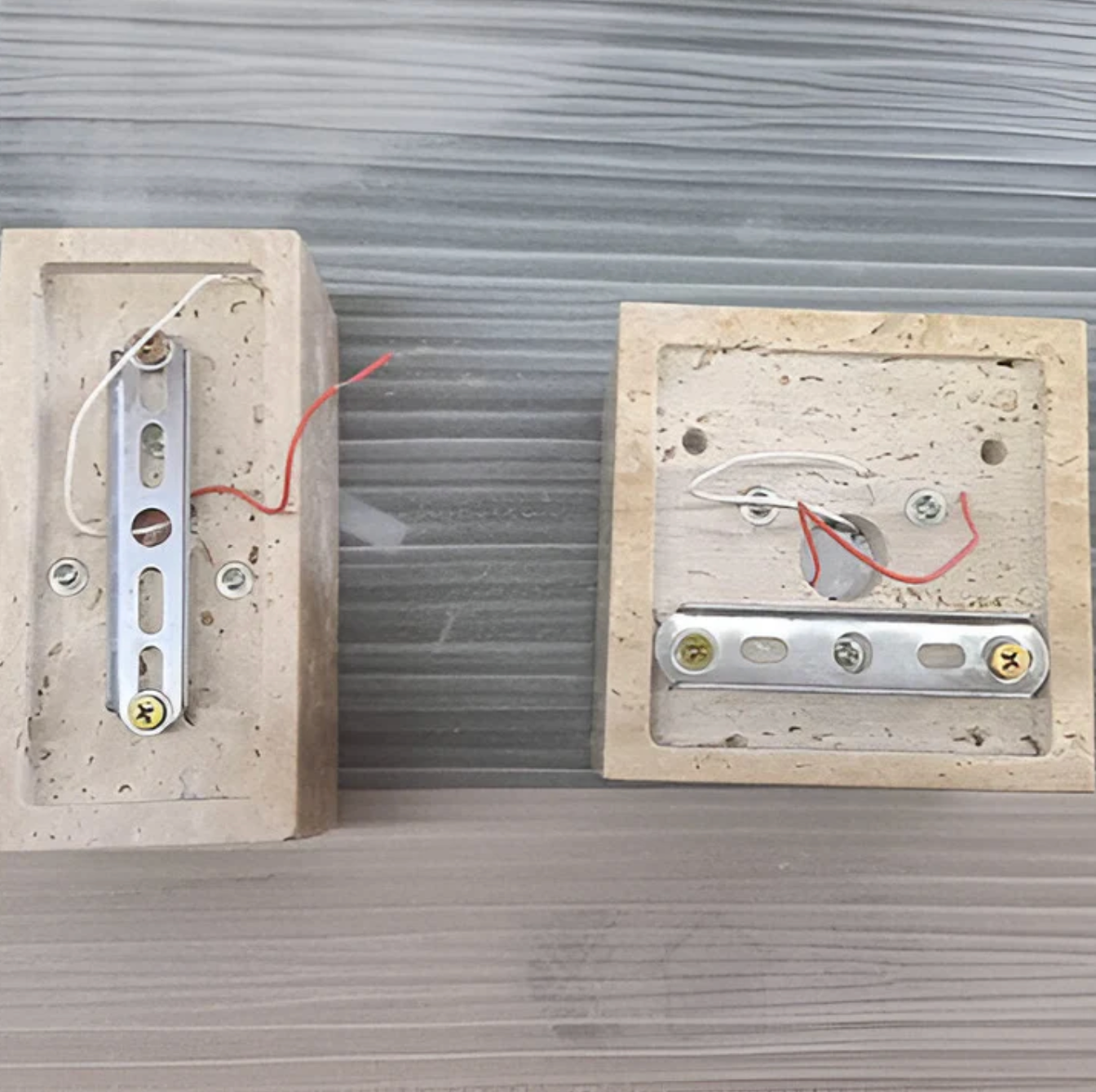Travertine Wall Light Natural Stone Modern Minimalist Sconce