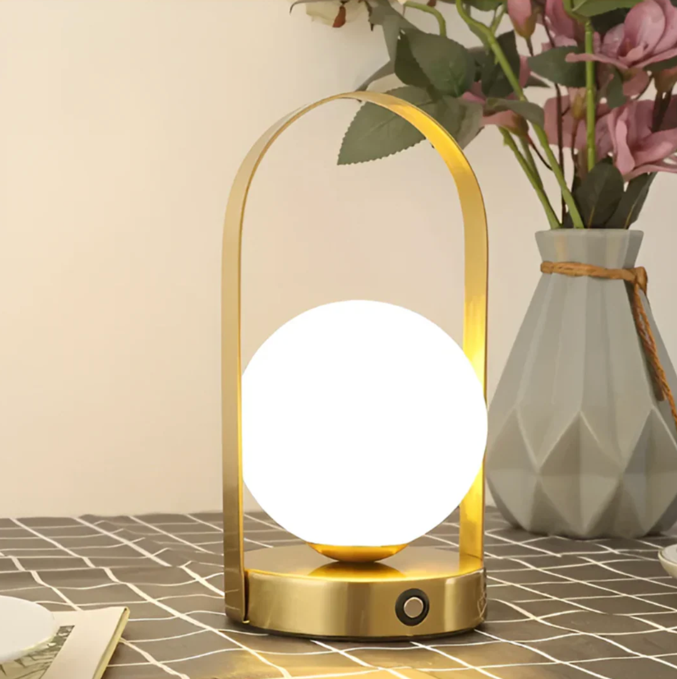 LED Globe Table Lamp Modern Minimalist Night Light