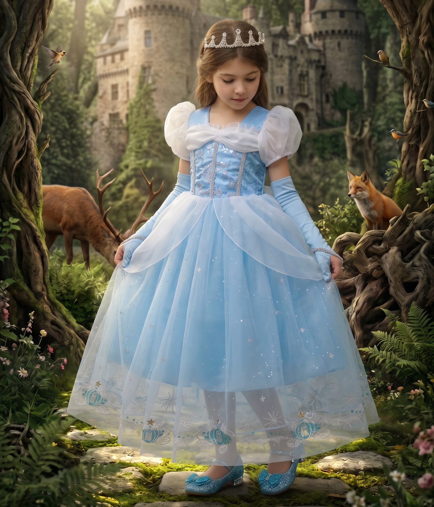 PRINCESS LUCIENNE DRESS & GLOVES SET