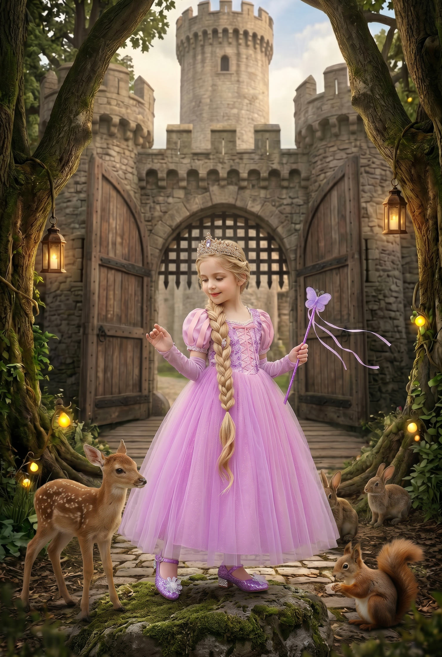 BUTTERFLY WAND PURPLE