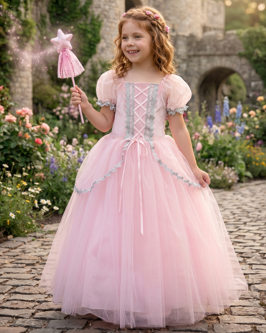 PRINCESS GLINDA DRESS & WAND SET