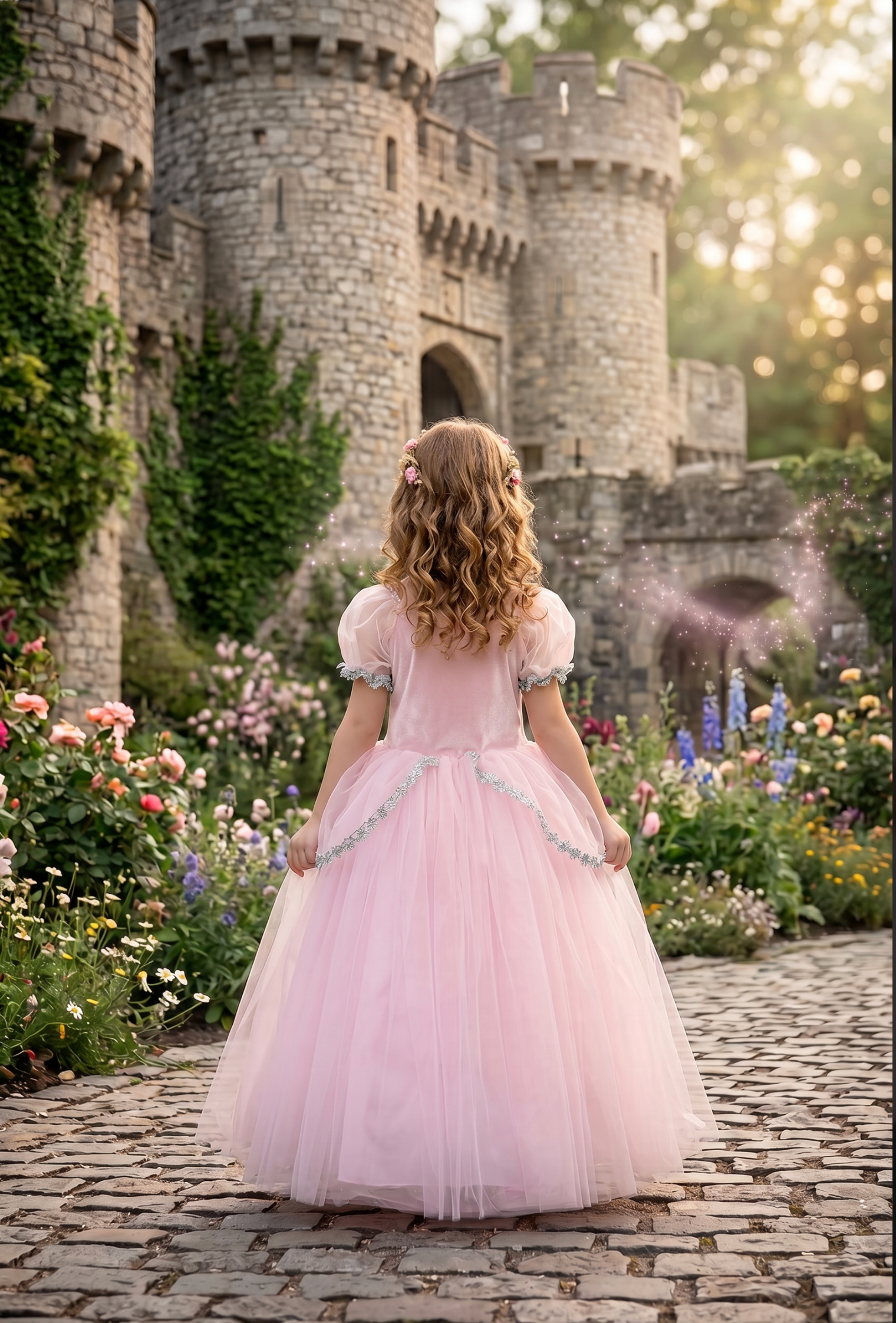 PRINCESS GLINDA DRESS & WAND SET