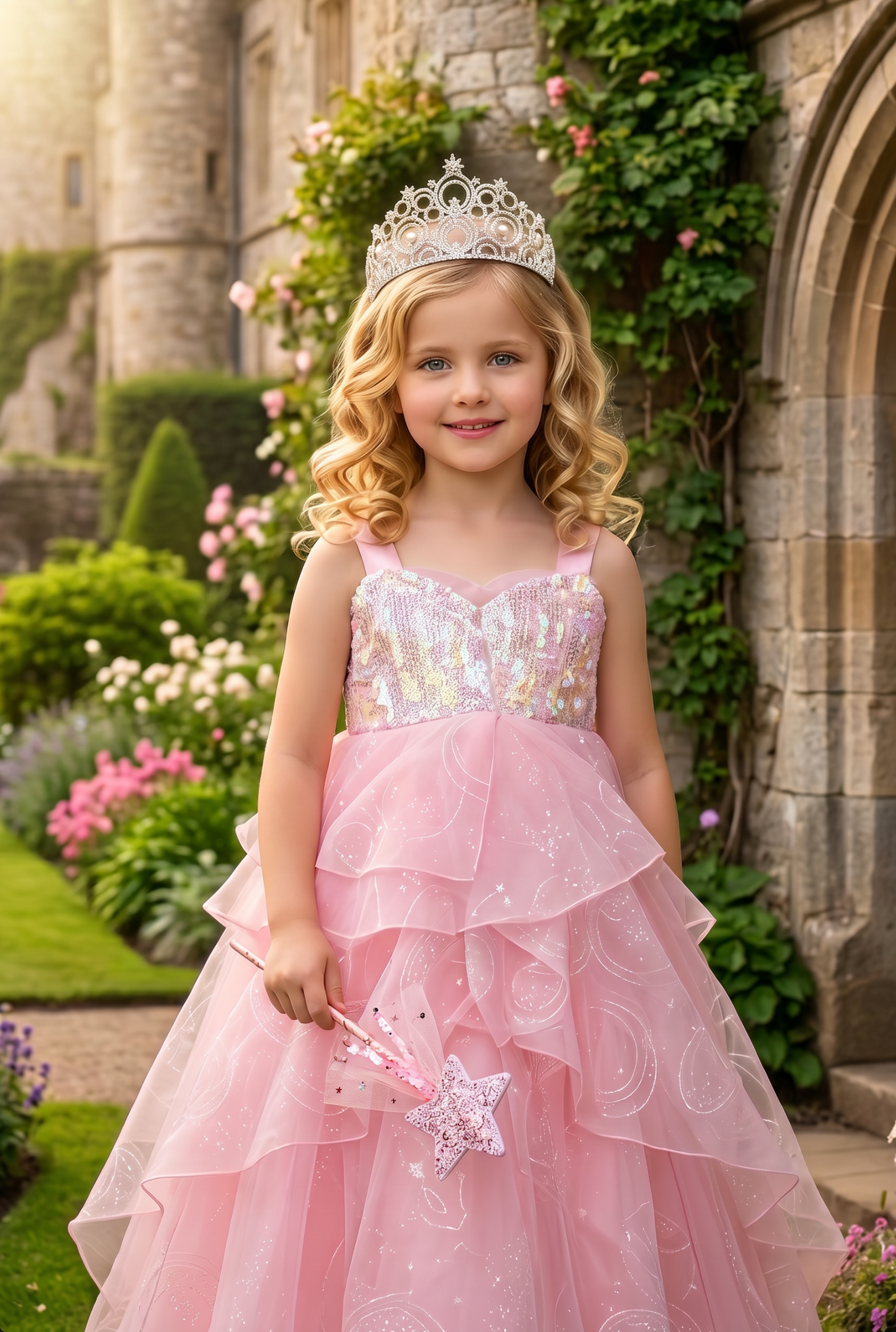 PRINCESS STARBELLE DRESS & WAND SET