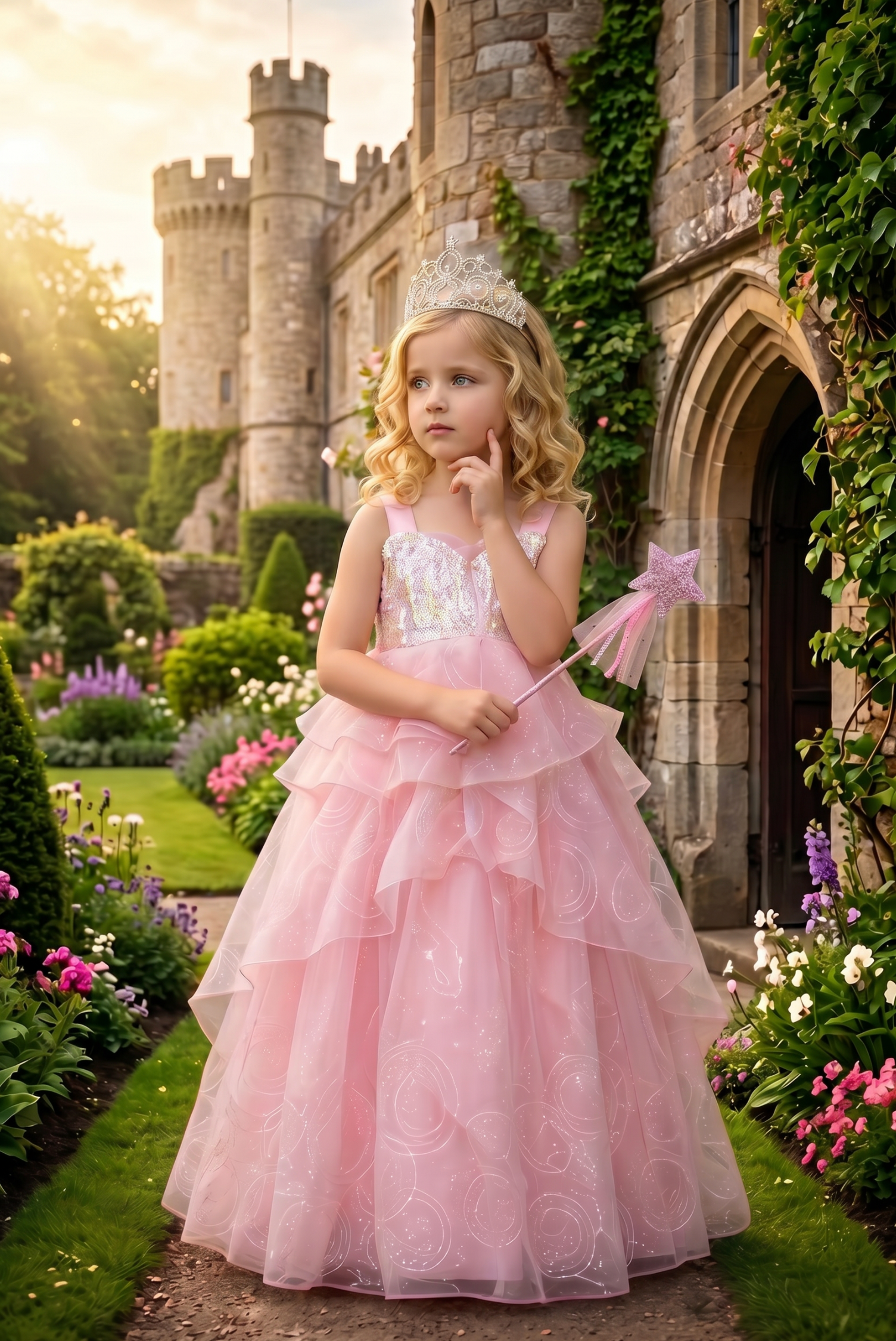 PRINCESS STARBELLE DRESS & WAND SET