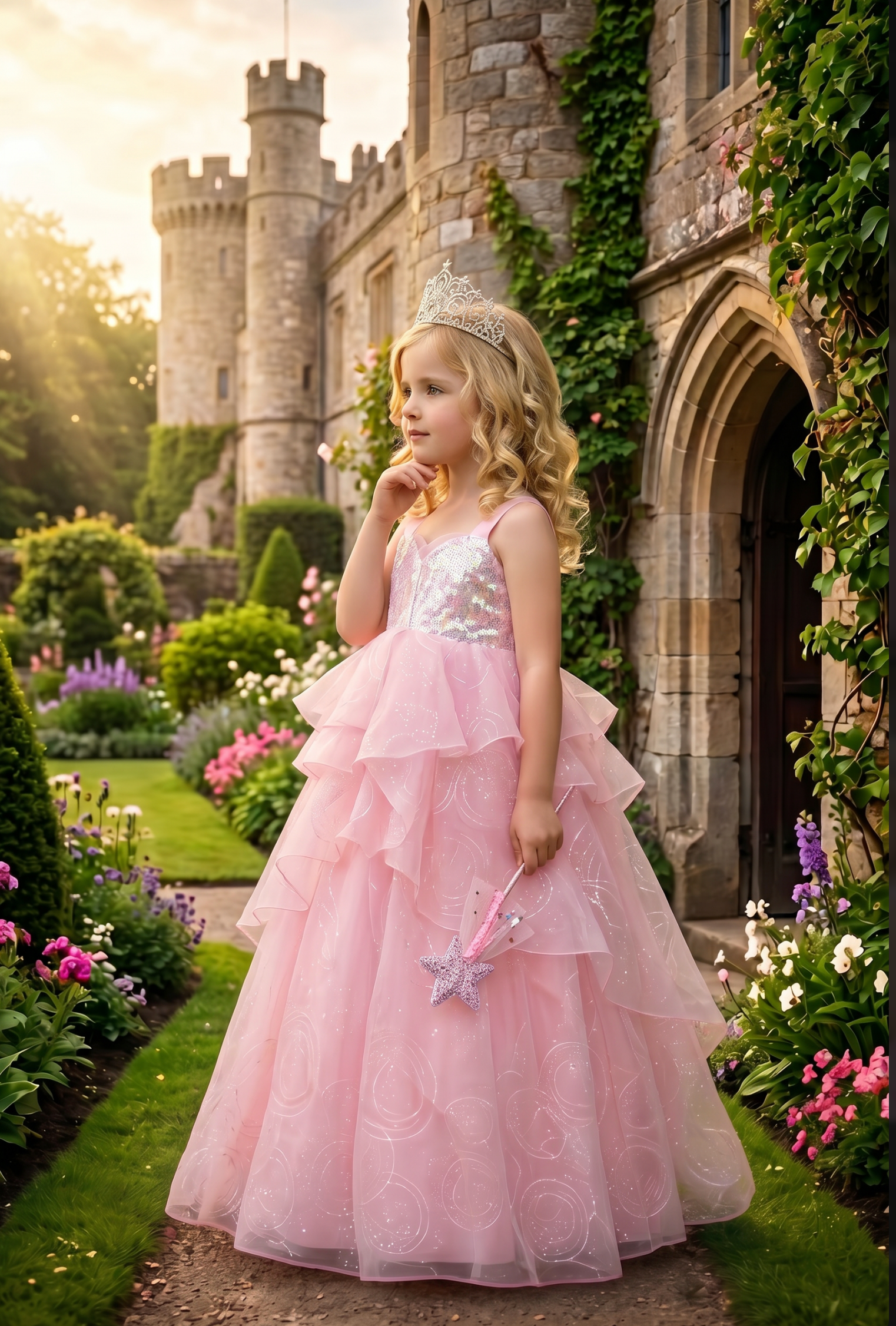 PRINCESS STARBELLE DRESS & WAND SET