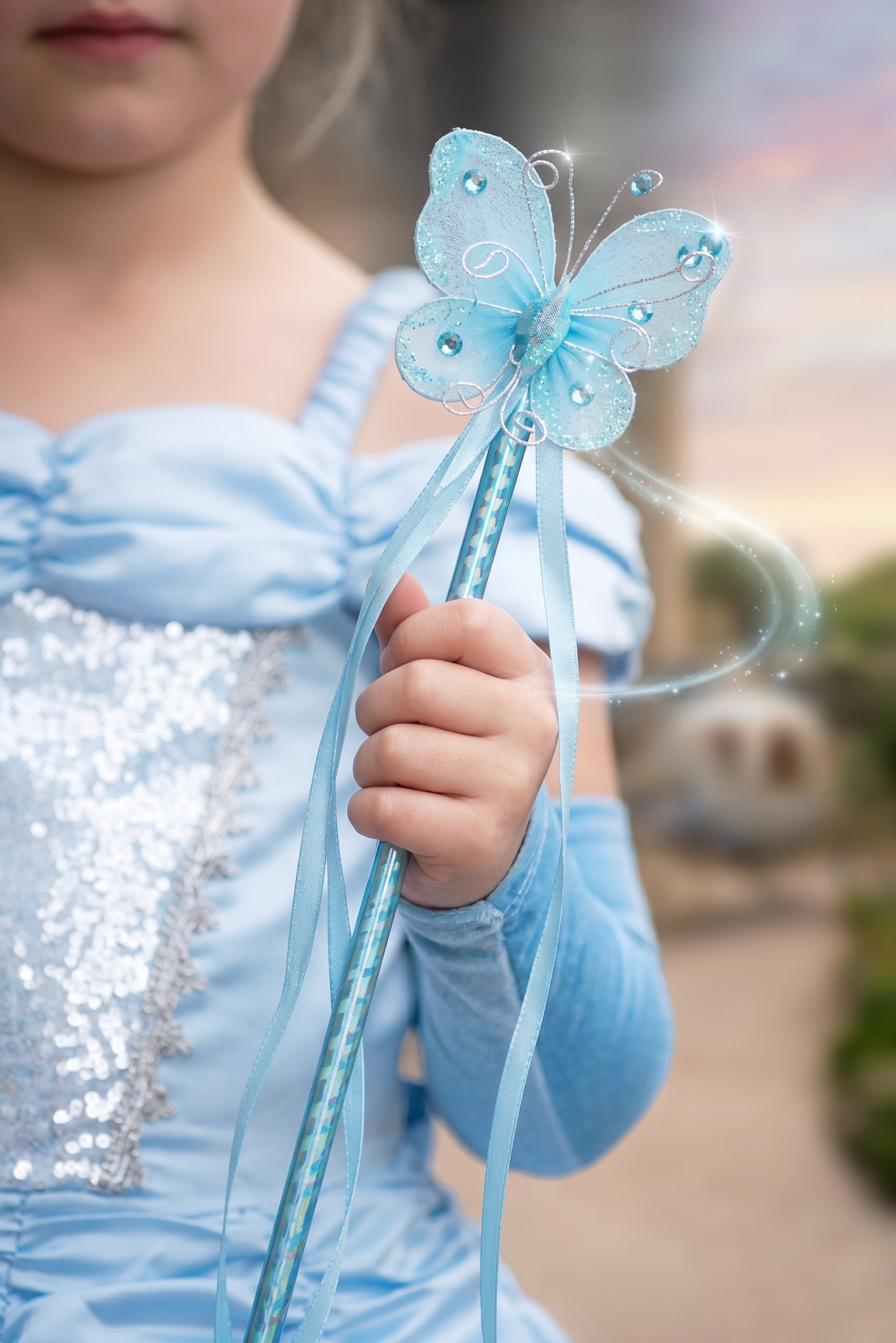 BUTTERFLY WAND BLUE