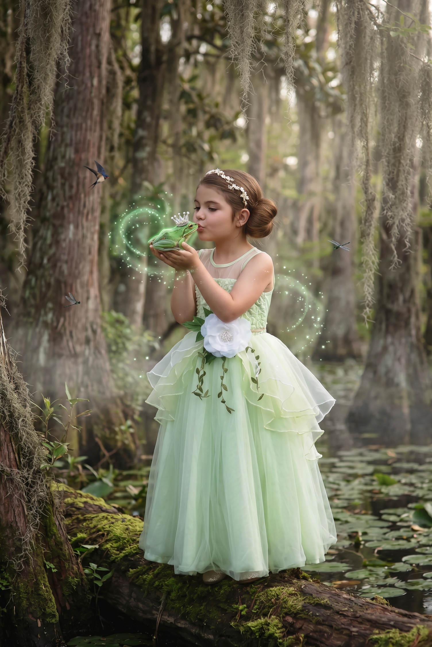 FROG PRINCESS GOWN & BELT SET