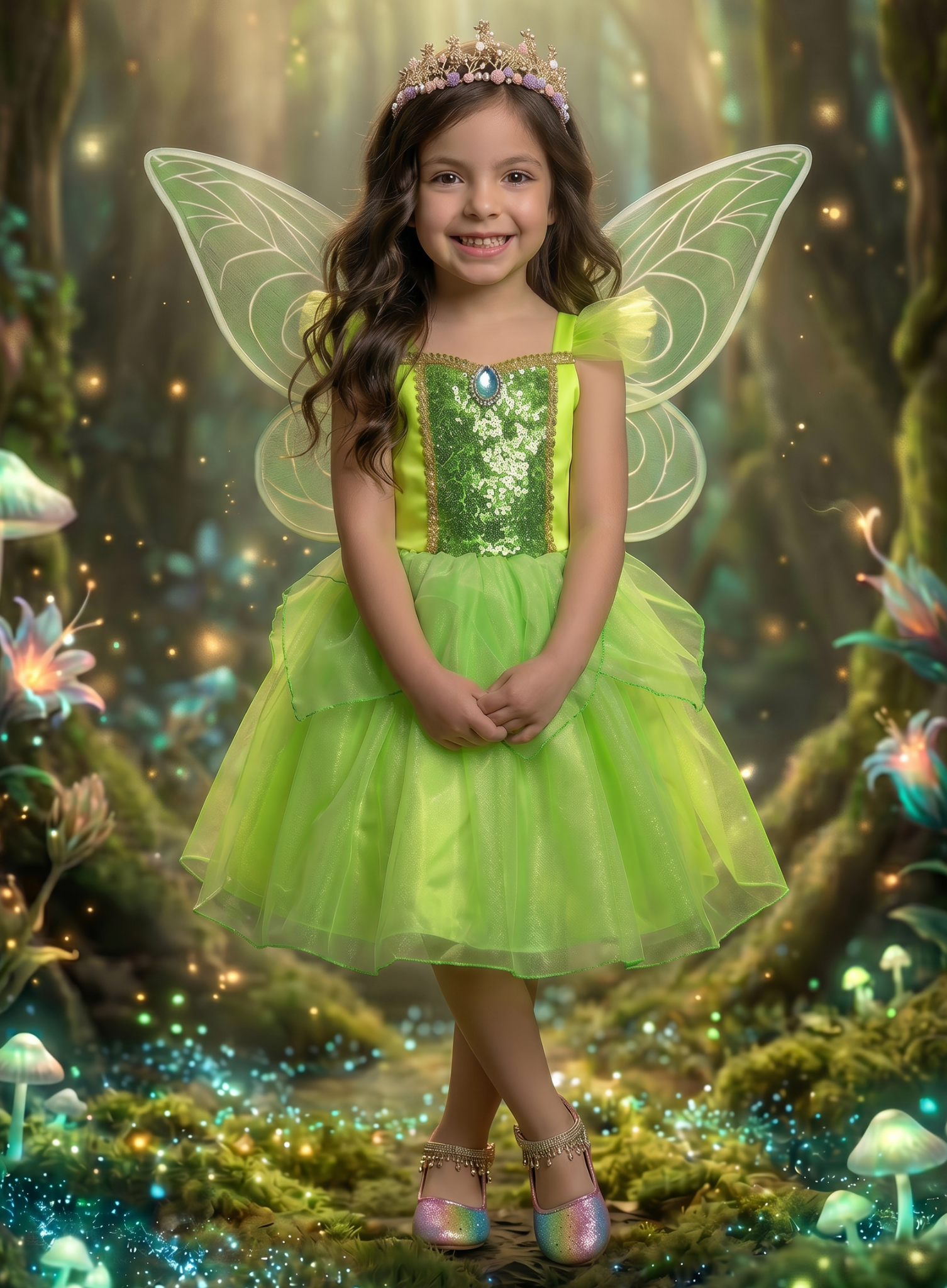 ENCHANTED FAIRY DRESS & WING SET