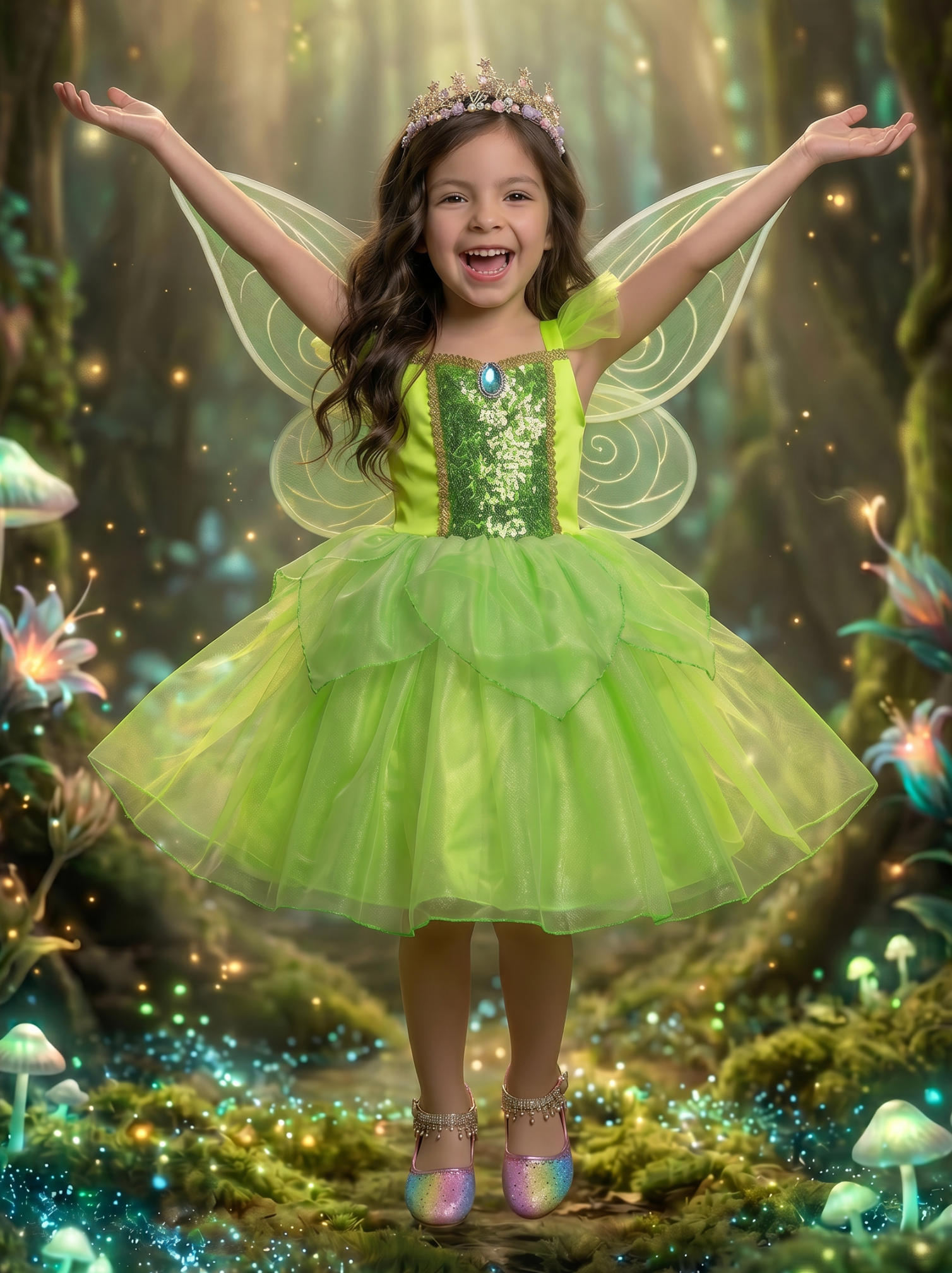 ENCHANTED FAIRY DRESS & WING SET